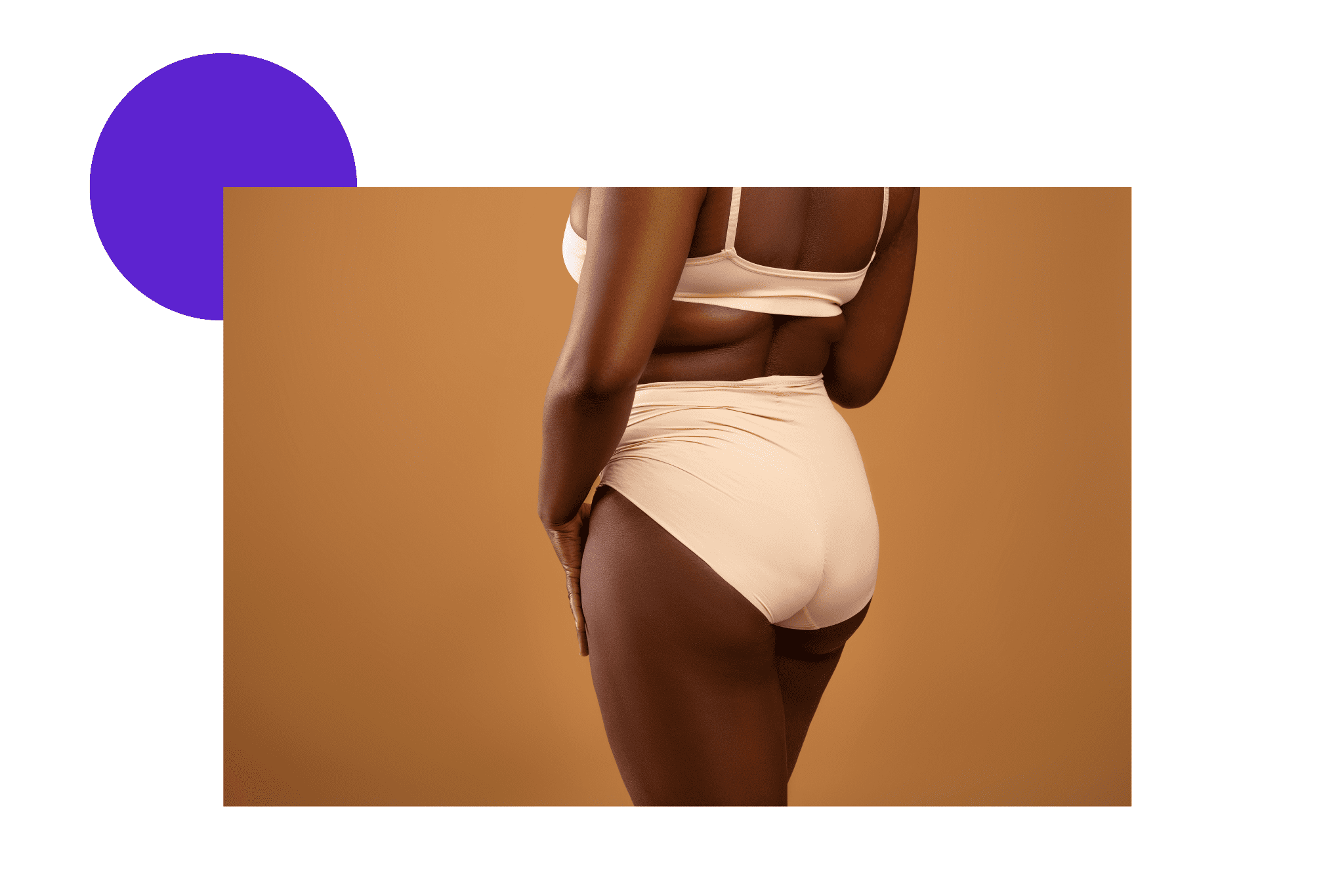 Cellulite adipeuse sur une femme noire