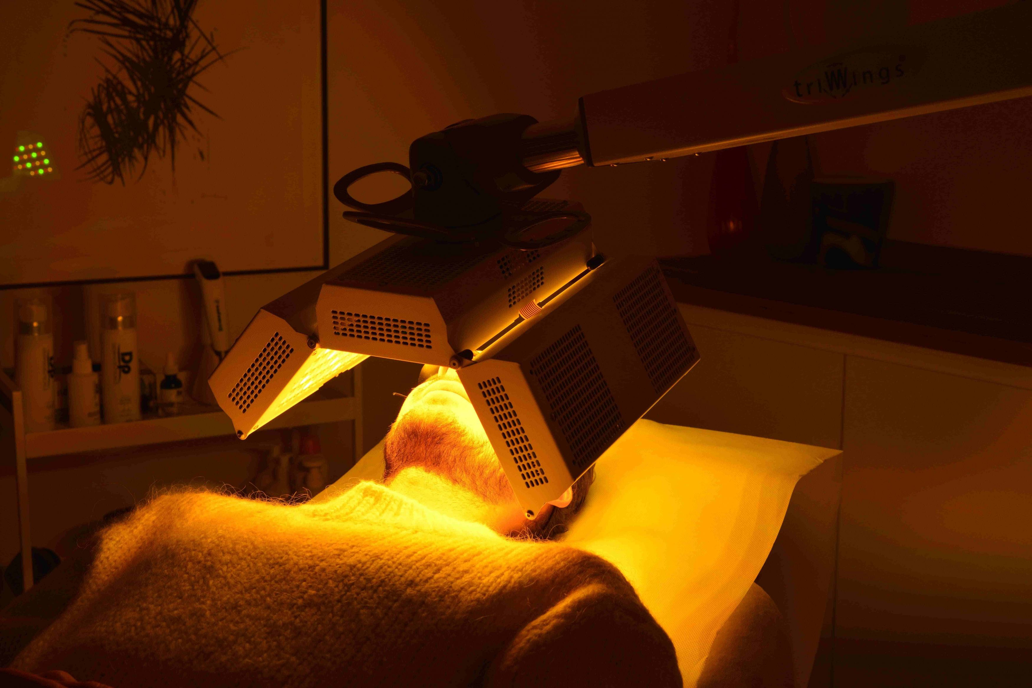 séance de luminothérapie jaune chez aesthé