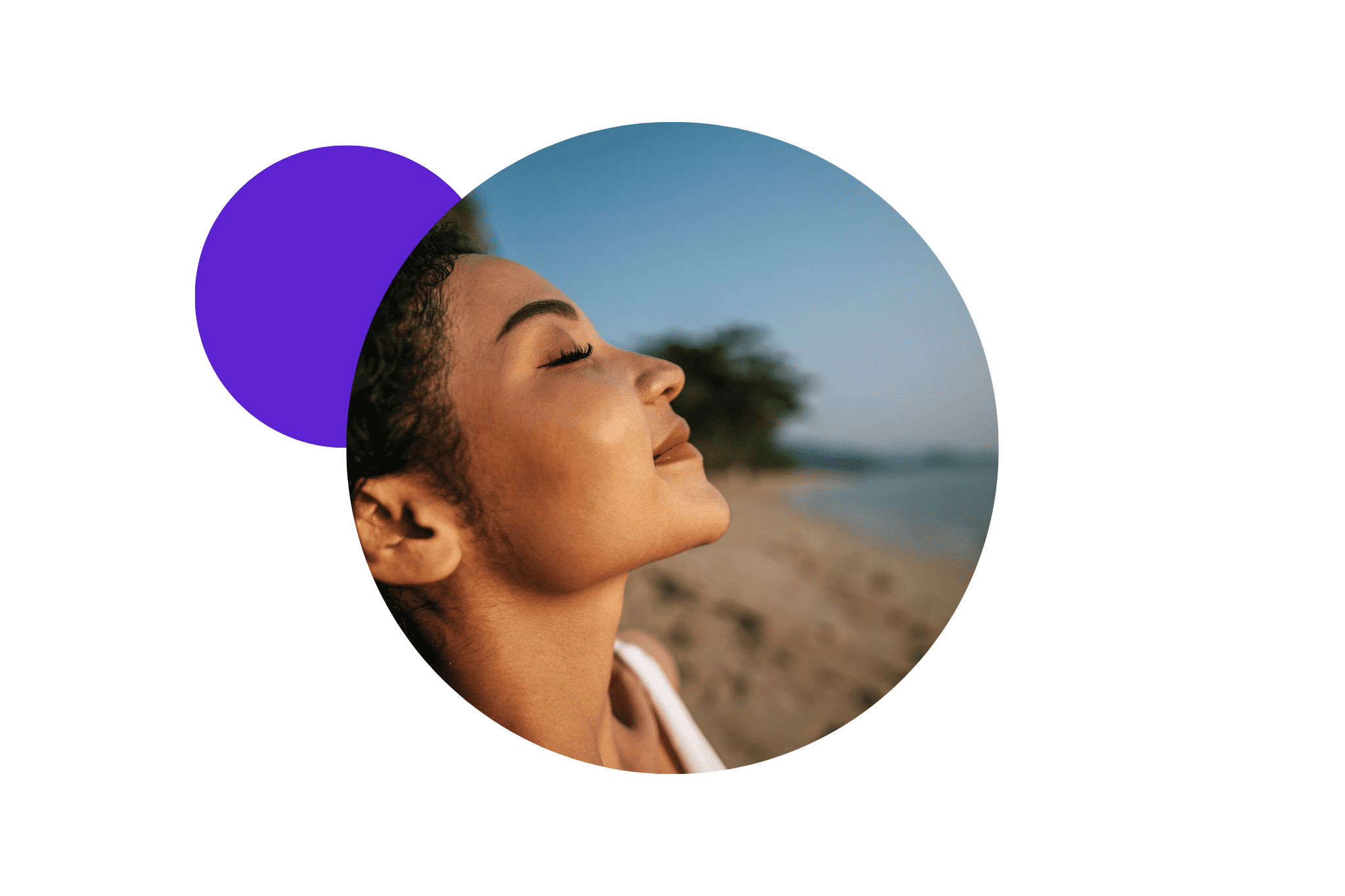 femme qui prend l'air