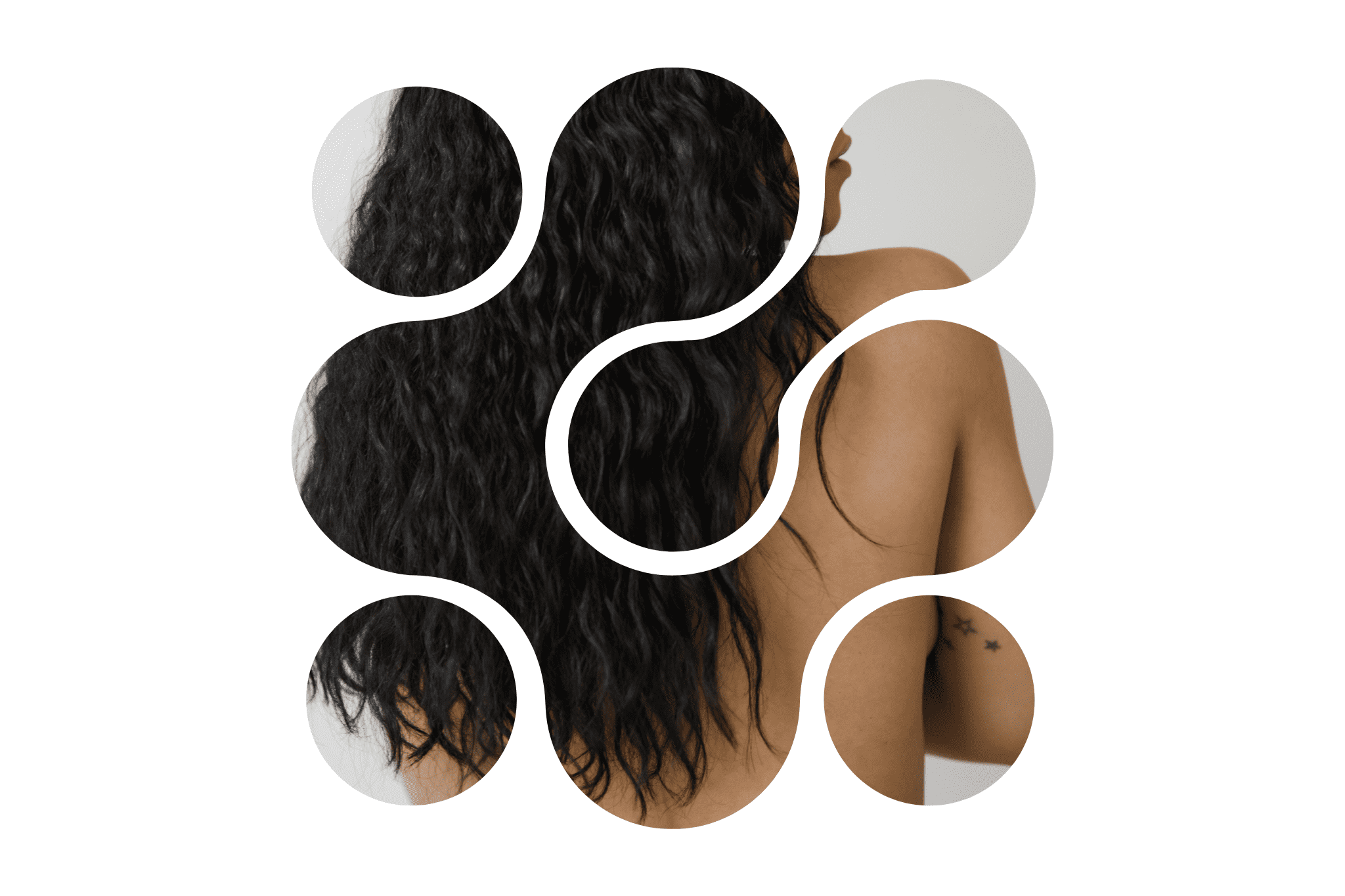 Une femme qui a des cheveux longs grâce à la mésothérapie et au traitement par LED