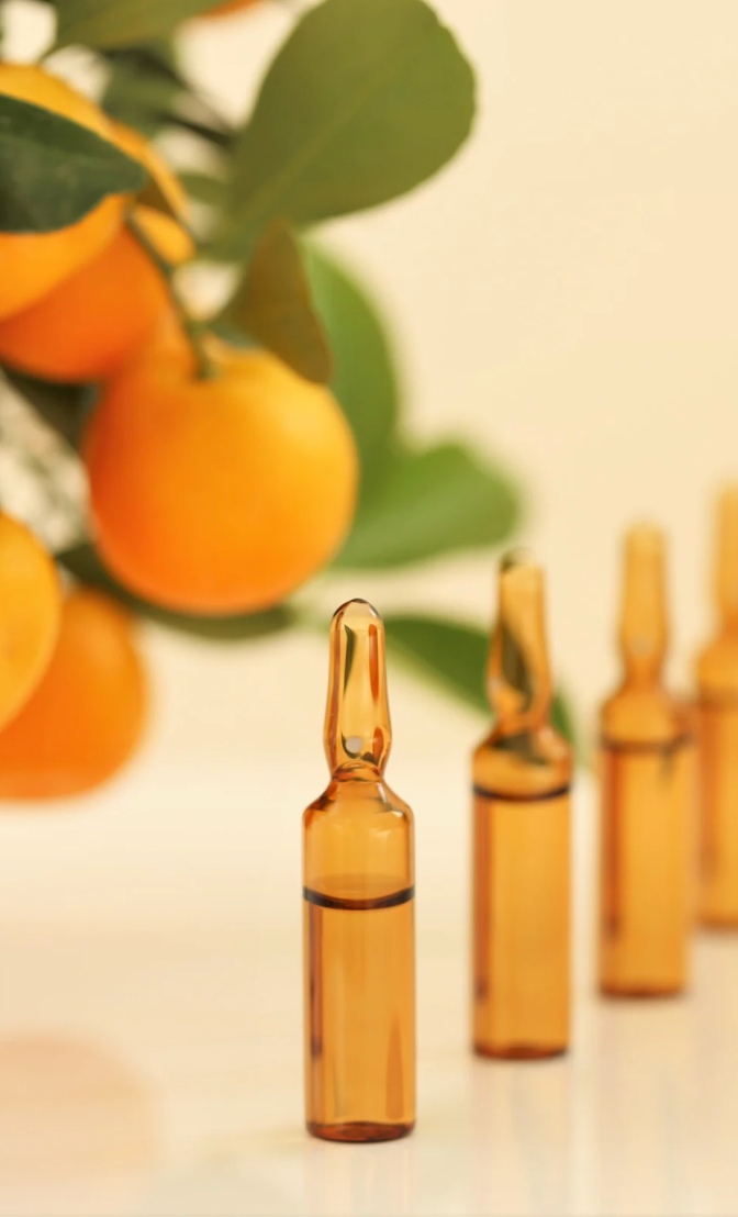 Vitamine C présente dans une ampoule