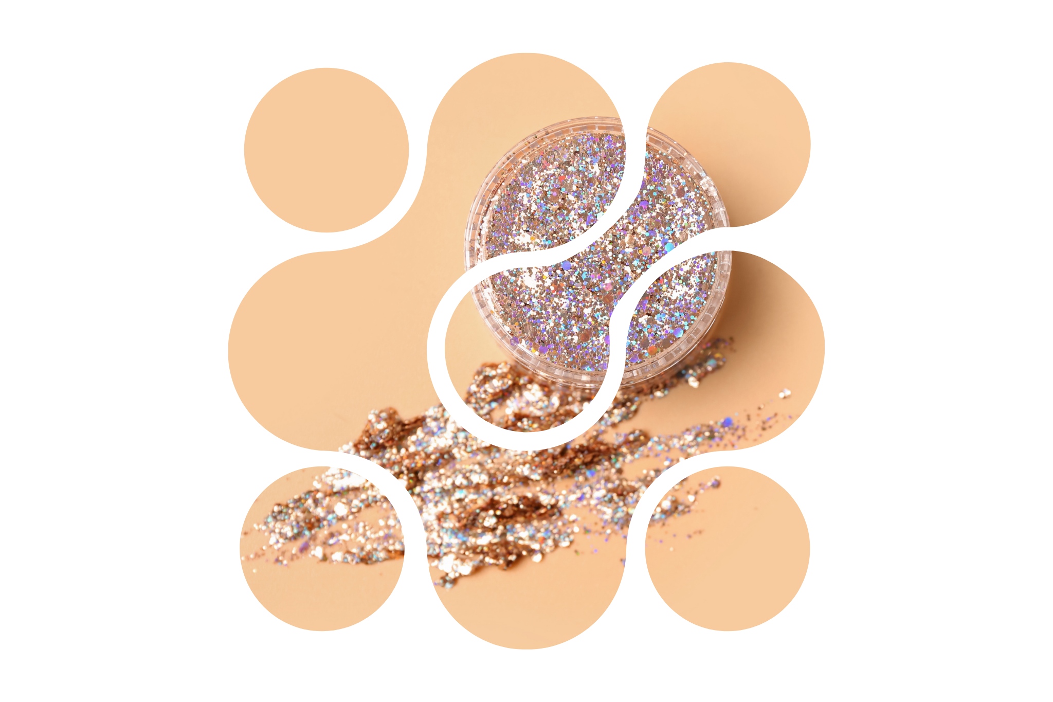 tube de paillettes pour se préparer pour coachella