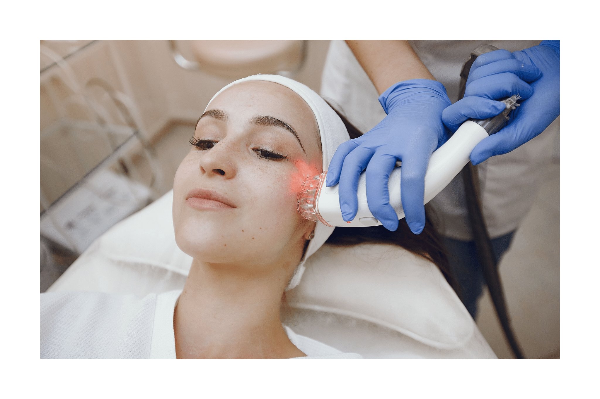 Séance de laser visage chez aesthé