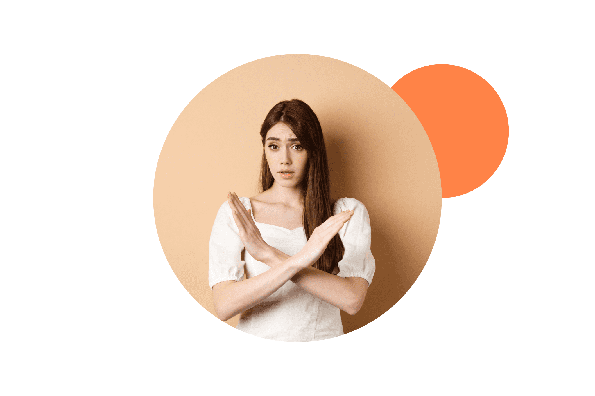 une femme qui dit stop aux injections