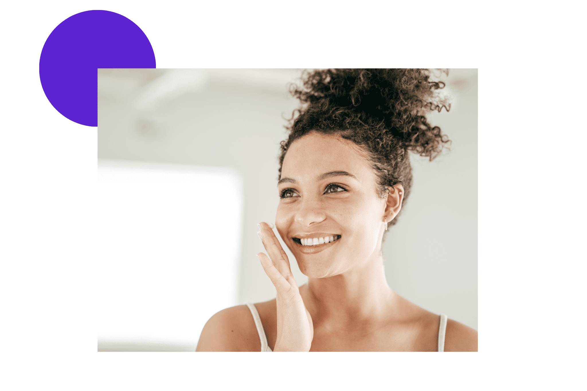 visage de femme métisse